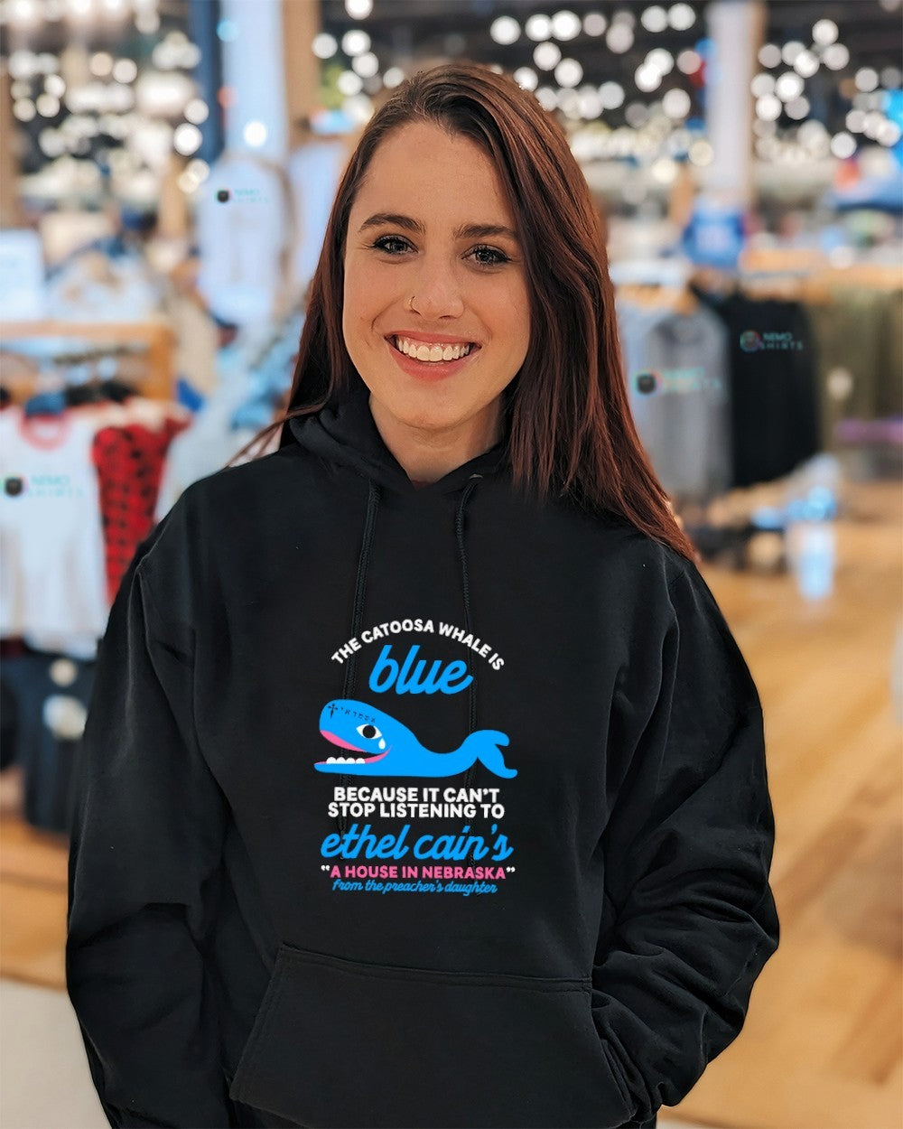 The Catoosa Whale is blue because it can’t stop listening to Ethel Cain’s shirt