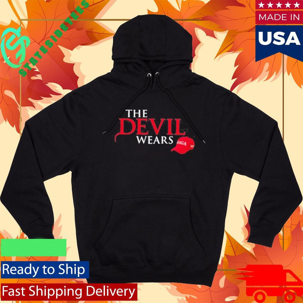 The Devil Wears MAGA Hat Anti Trump Political Shirt