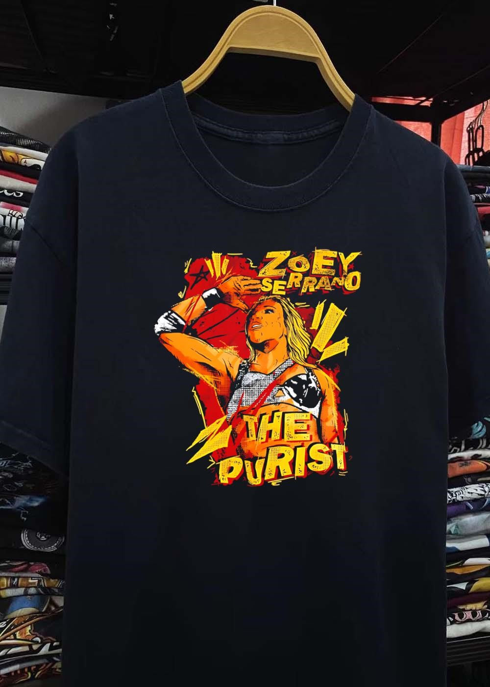 The Purist Zoey Serrano Wrestling Portrait T-Shirt