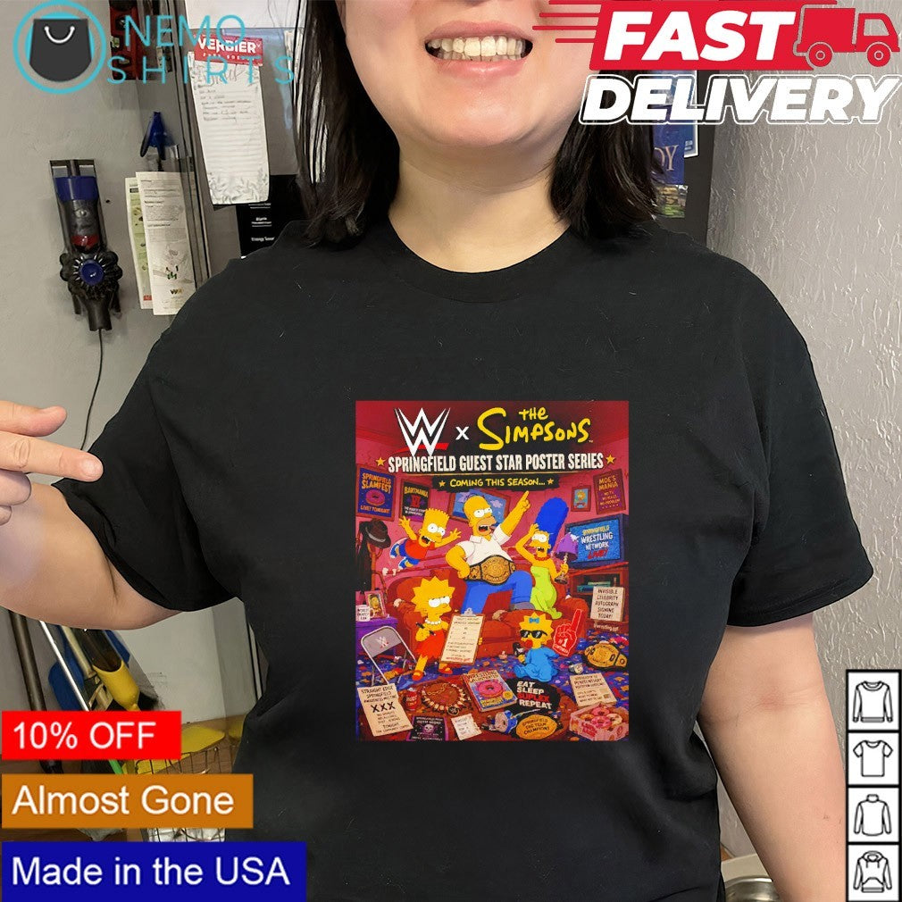 The Simpsons springfield guest star poster series shirt