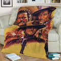 The Good The Bad The Ugly Fleece Throw Blanket
