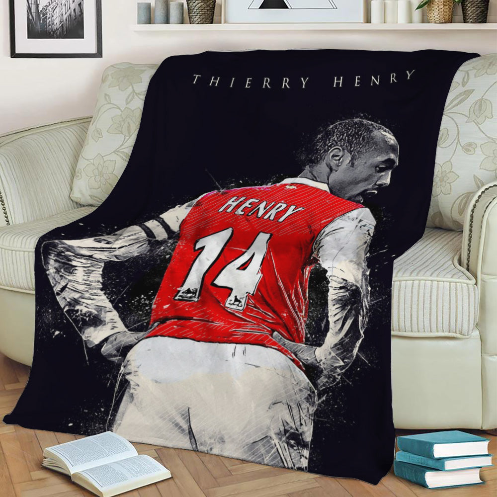 Thierry Henry Fleece Throw Blanket
