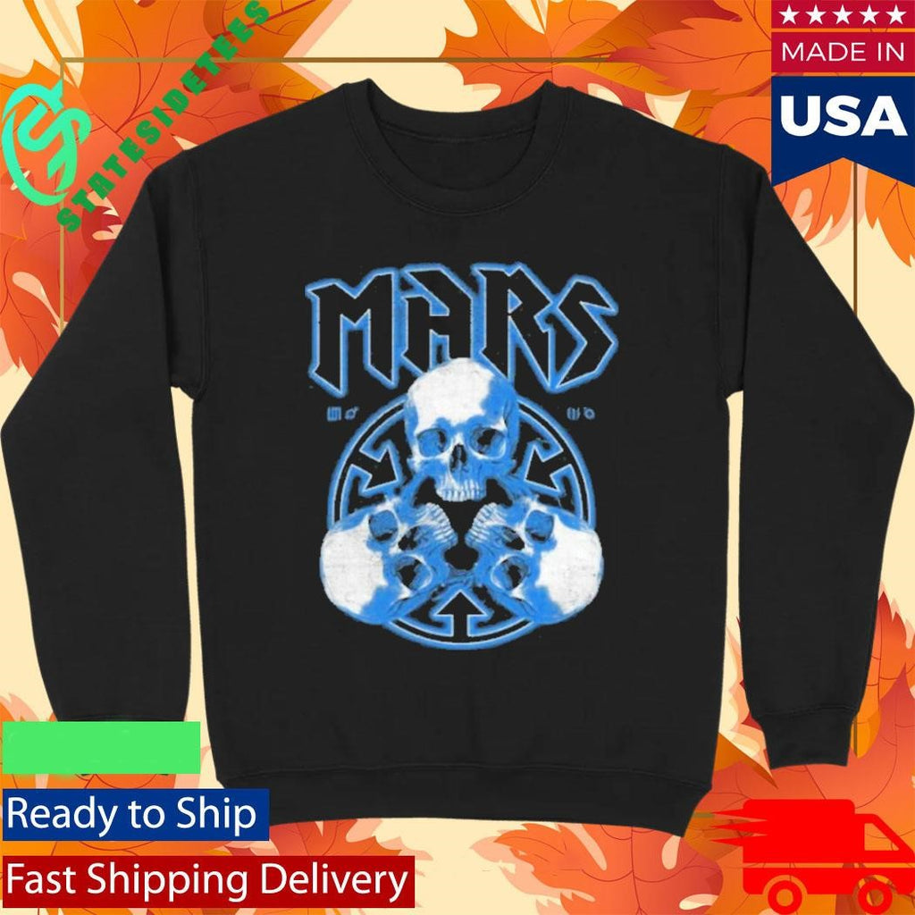 Thirty Seconds To Mars European Tour 2027 Blue Skulls Shirt
