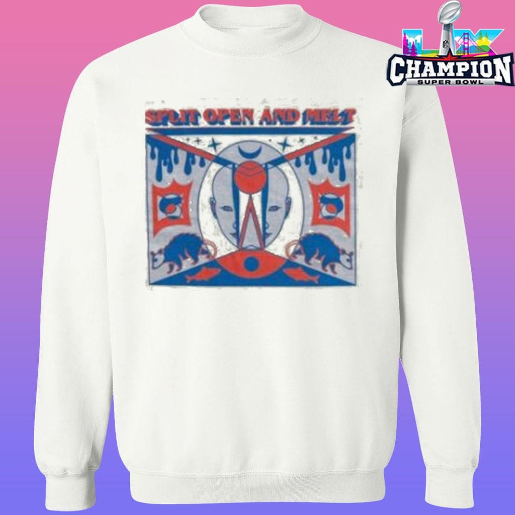 Thunder Shout Split Open And Melt Solid Shirt