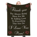 To Mom With Love Always Fleece Throw Blanket