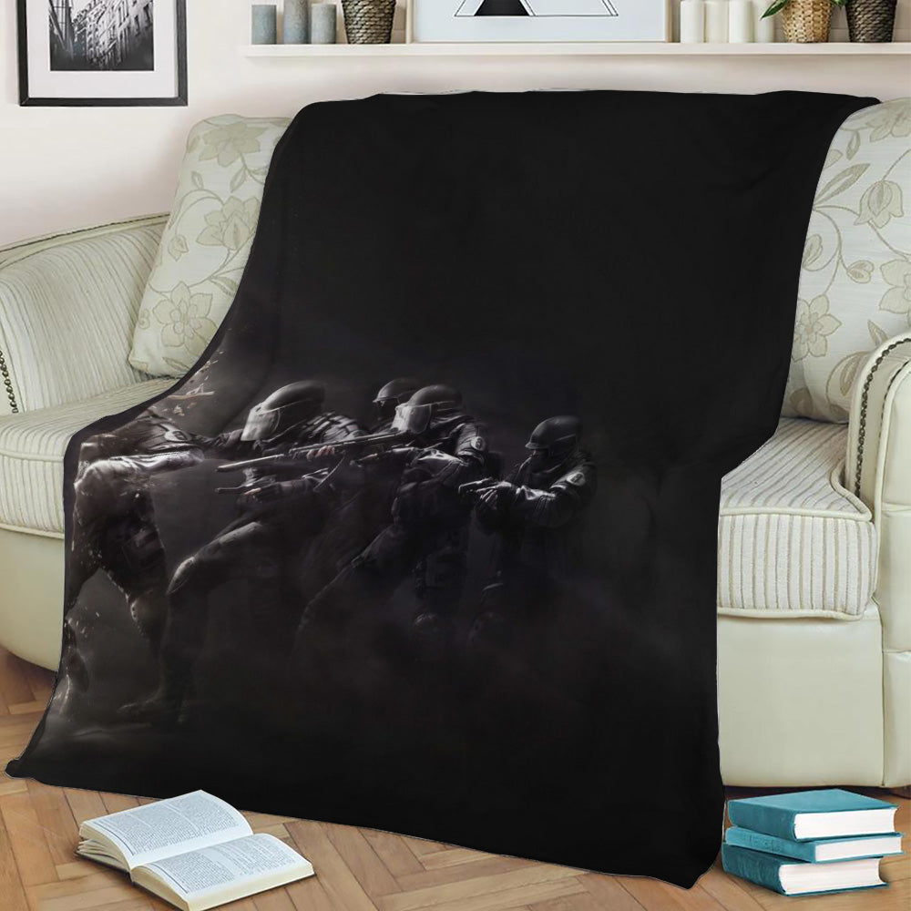 Tom Clancys RSS SWAT Fleece Throw Blanket