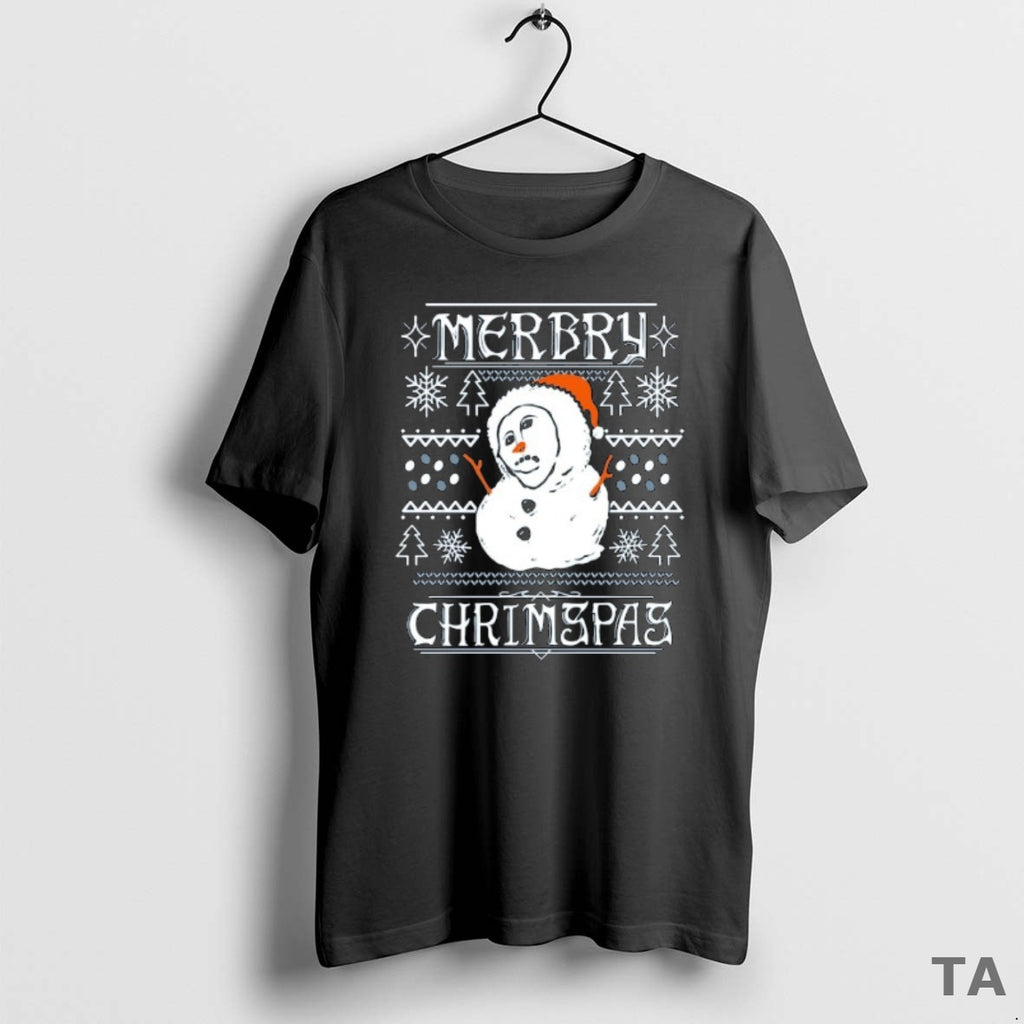Top Al Fresco Snowman Merry Christmas T Shirt Sweater