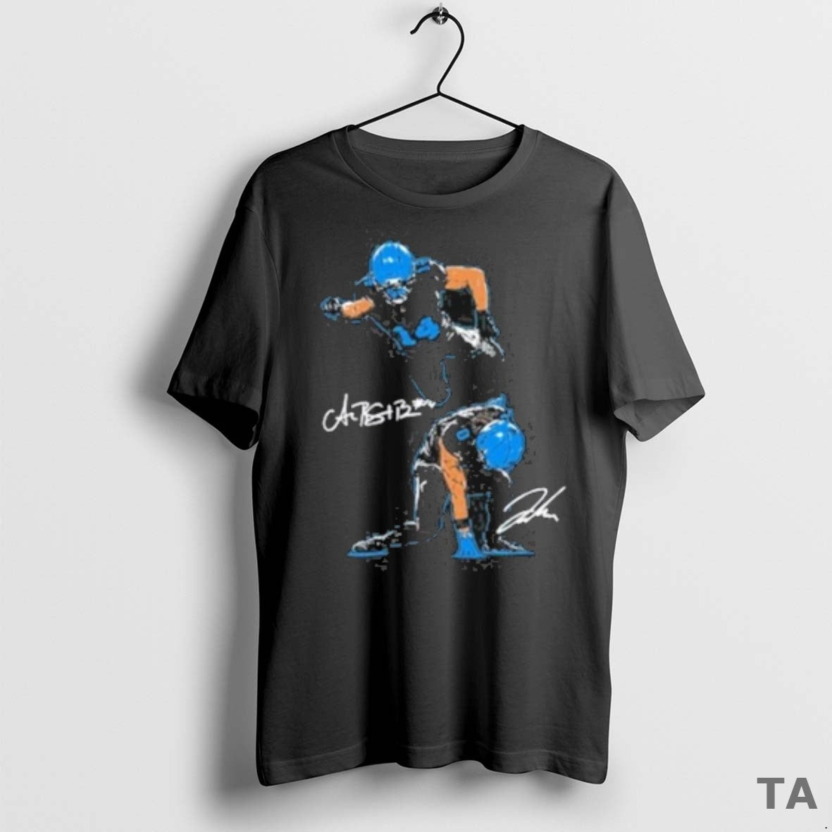 Top Amon Ra St Brown Jahmyr Gibbs Superheroes 2025 T Shirt Sweater