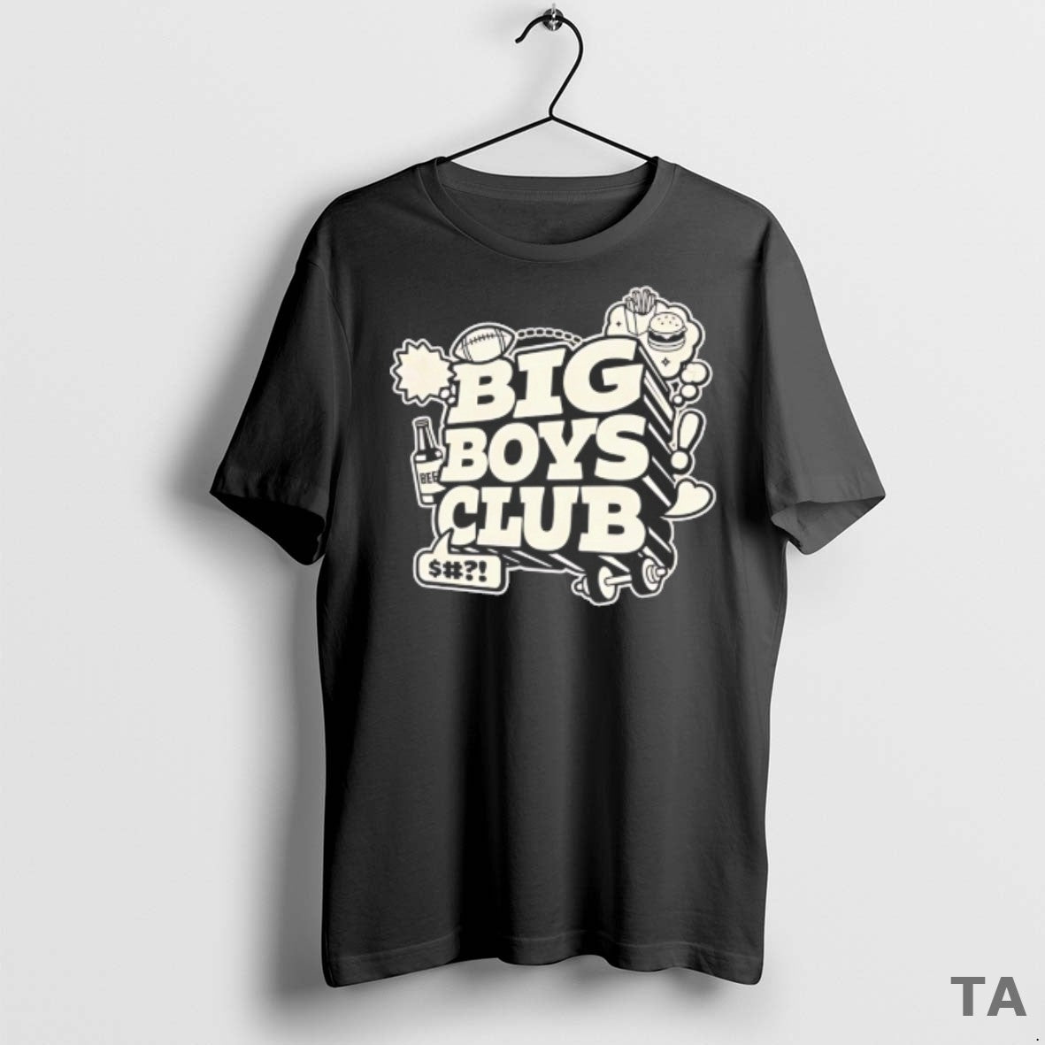 Top Big Boys Club T Shirt Sweater