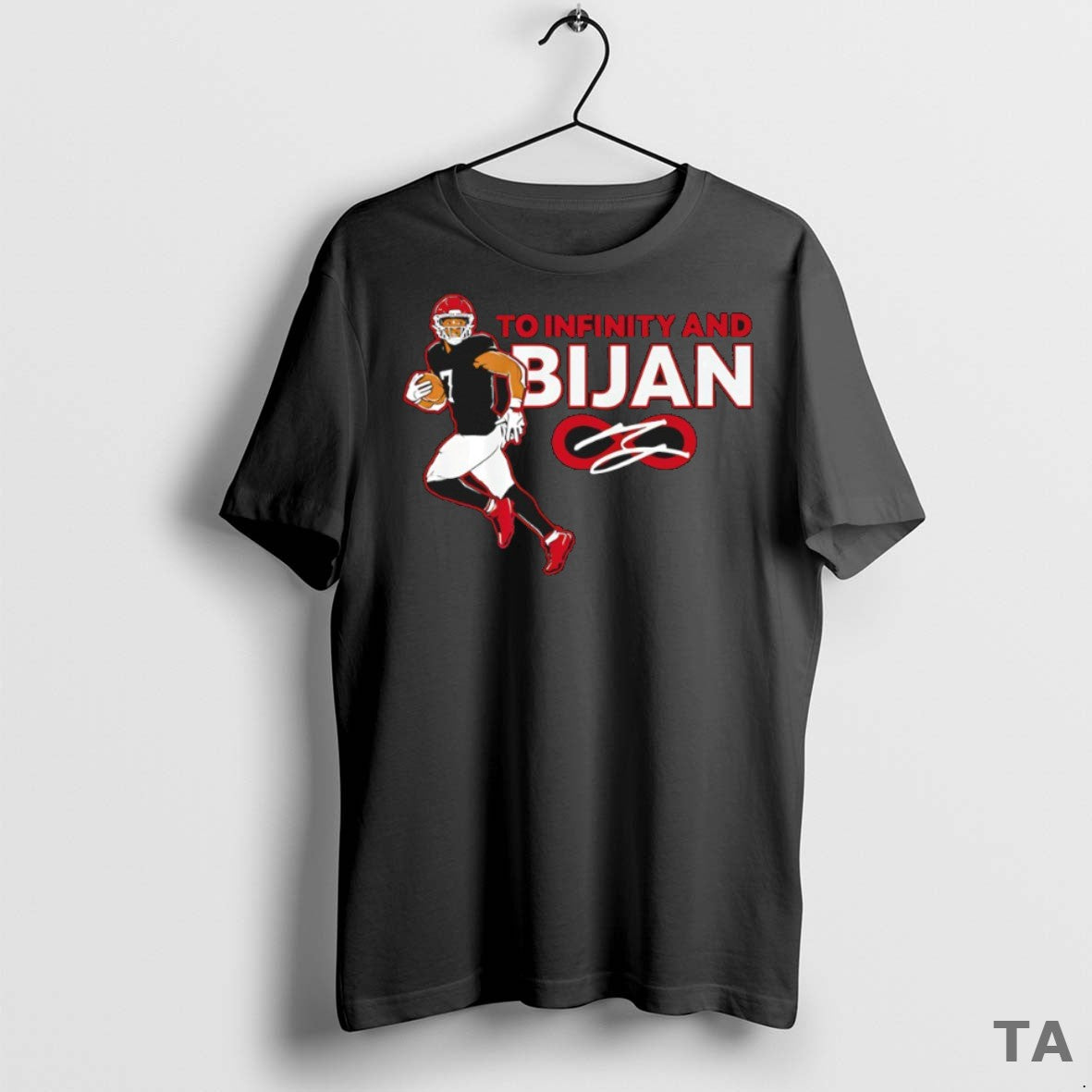 Top Bijan Robinson Atlanta Falcons To Infinity And Bijan Signature T Shirt Sweater