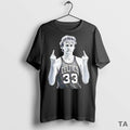 Top Boston Celtics Legend Larry Bird Middle Finger T Shirt Sweater