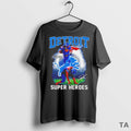 Top Detroit Lions Super Heroes T Shirt Sweater