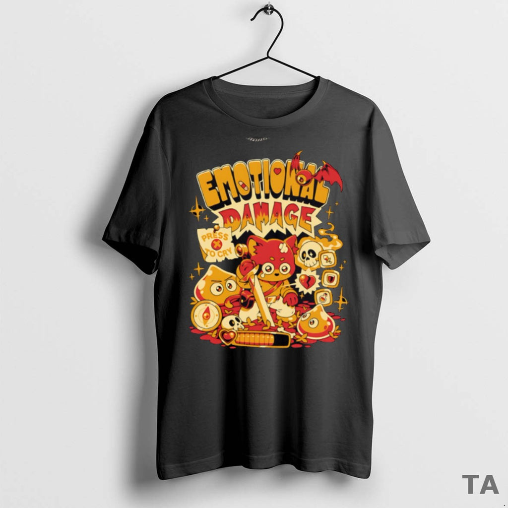 Top Emotional Damage Rpg Game Graphic T Shirt Sweater