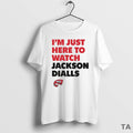 Top Im Just Here To Watch Jackson Dialls Wku Western Kentucky T Shirt Sweater