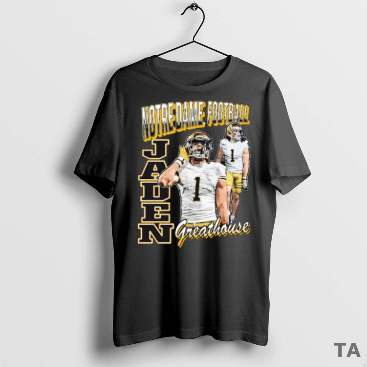 Top Jaden Greathouse 90s Notre Dame Fighting Irish Football Ncaa 2025 T Shirt Sweater