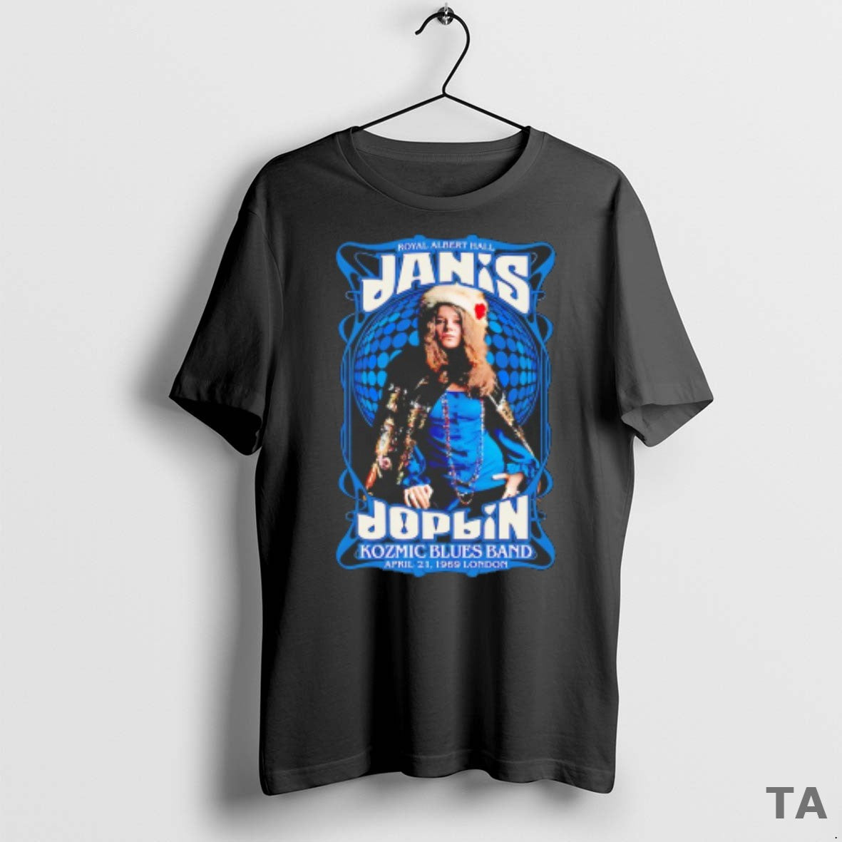 Top Janis Joplin Kozmic Blues Band 1969 London T Shirt Sweater
