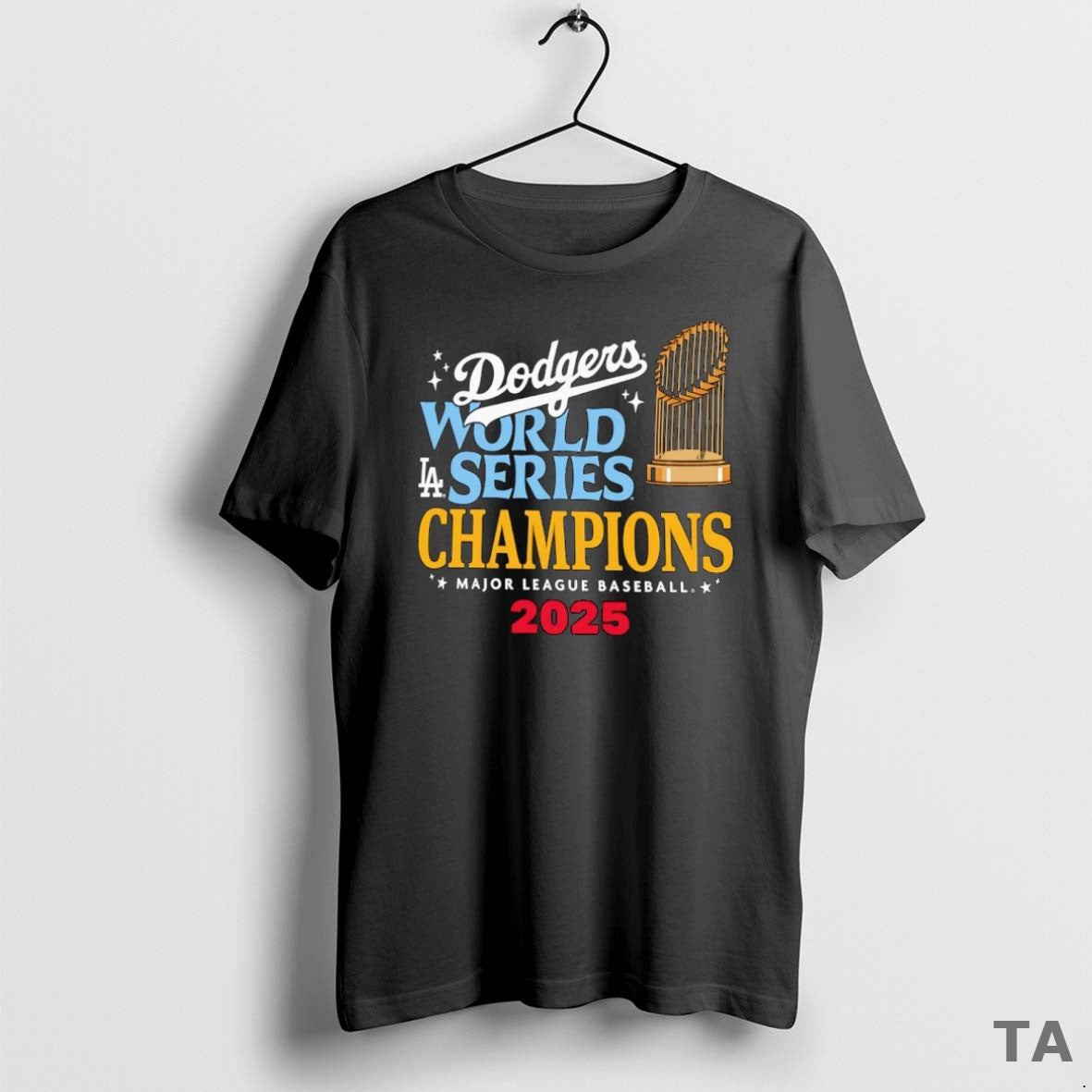 Top La Dodgers 2025 World Series Champions Major League Baseball Trophy T Shirt Sweater