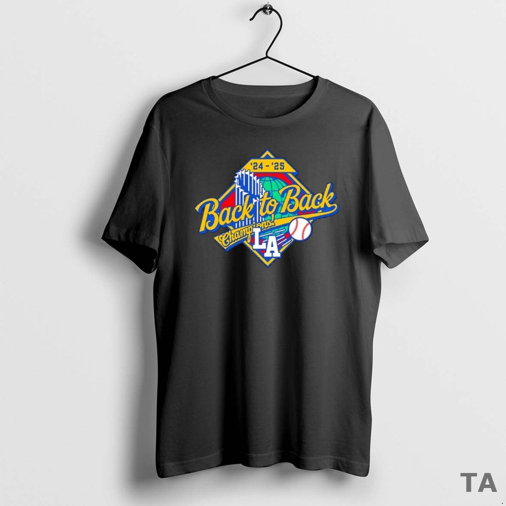 Top Los Angeles Dodgers 2024 2025 World Series Back To Back Champions T Shirt Sweater