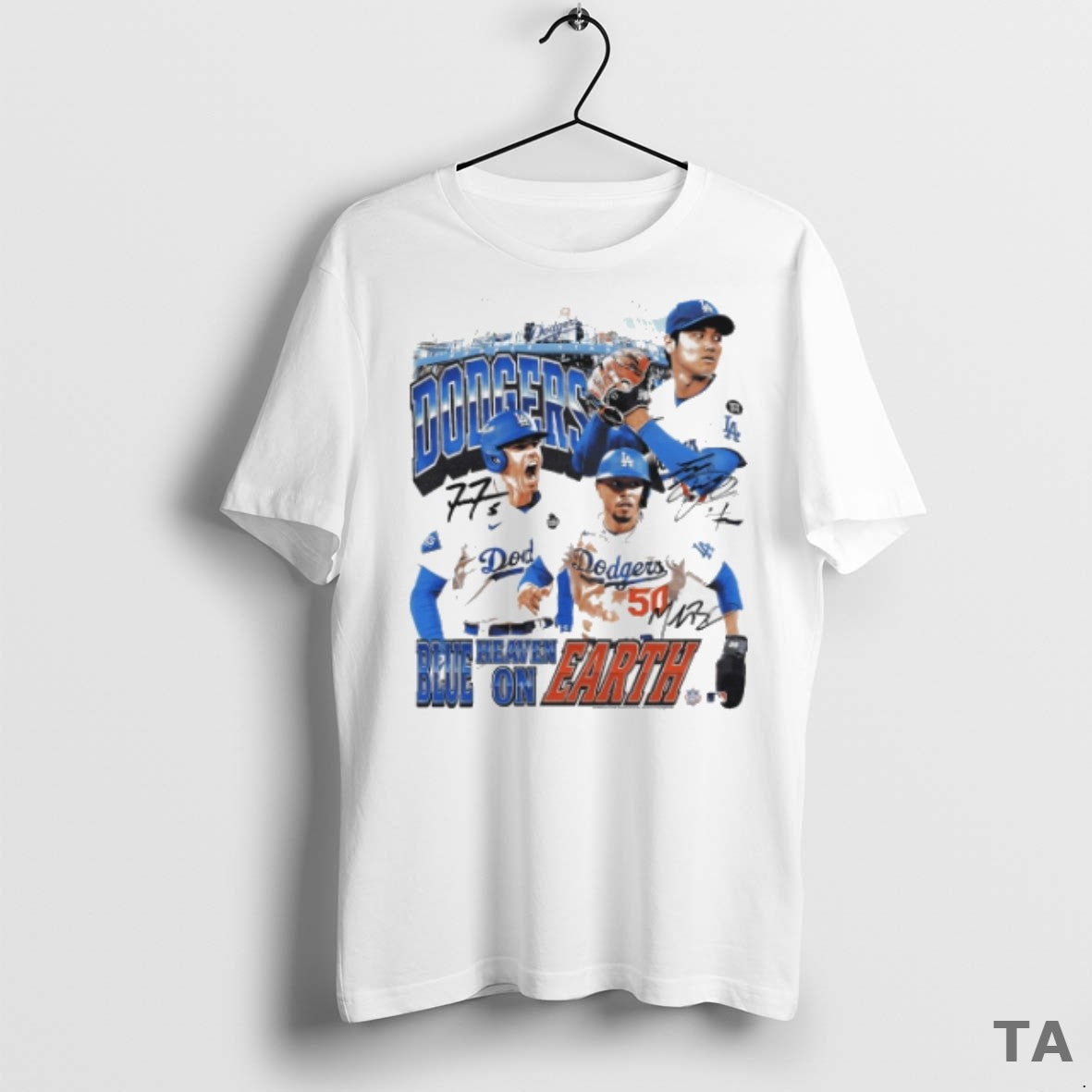 Top Los Angeles Dodgers Mlb Blue Heaven On Earth Shohei Ohtani Max Muncy And Mookie