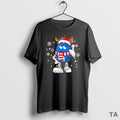 Top M And M Candies Blue Merry Christmas T Shirt Sweater