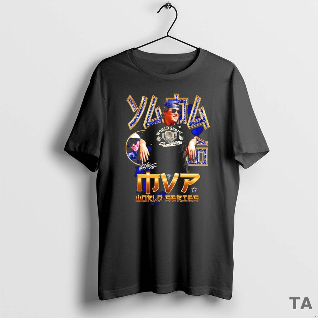Top Mvp Yoshinobu Yamamoto Los Angeles Dodgers 2025 World Series Champions Japanese Signature