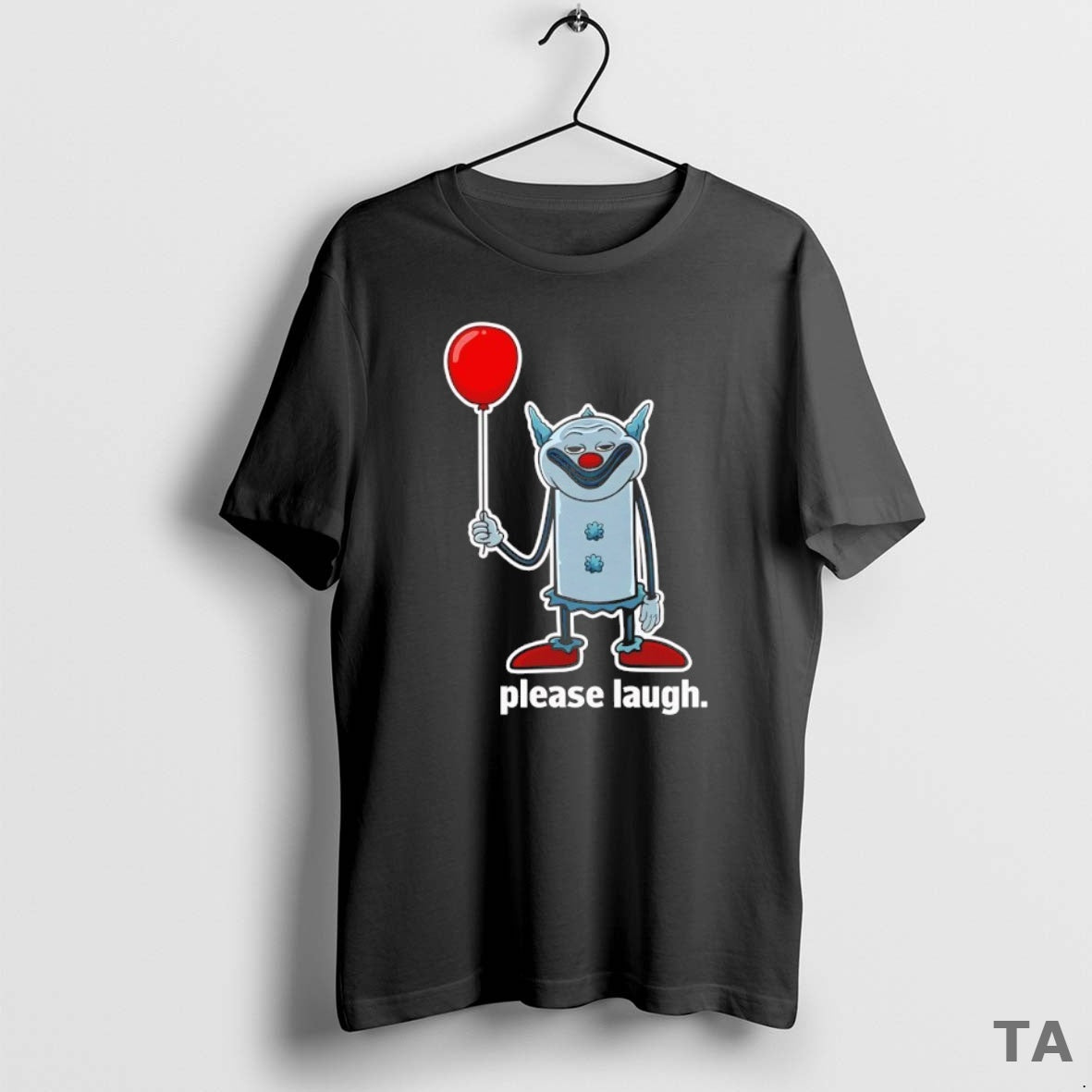Top Please Laugh Clown Balloon T Shirt Sweater