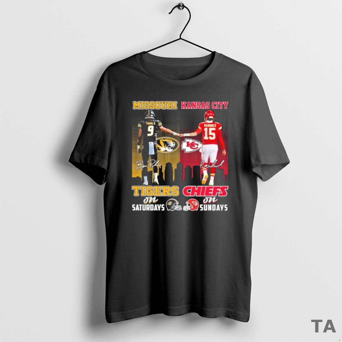 Top Pribula Mizzou Tigers And Patrick Mahomes Kc Chiefs T Shirt Sweater