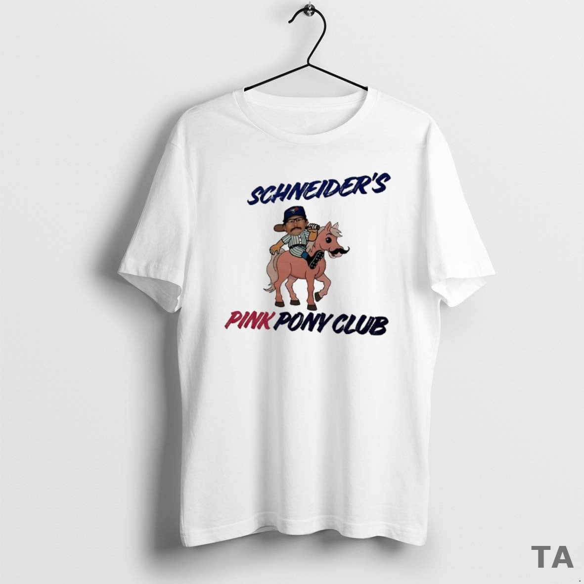 Top Schneiders Pink Pony Club Toronto Blue Jays T Shirt Sweater