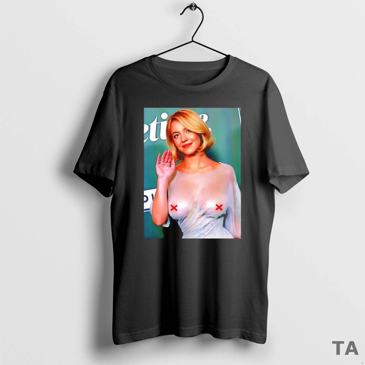 Top Sydney Sweeney See Thru Glamorous Wet T Shirt Sweater