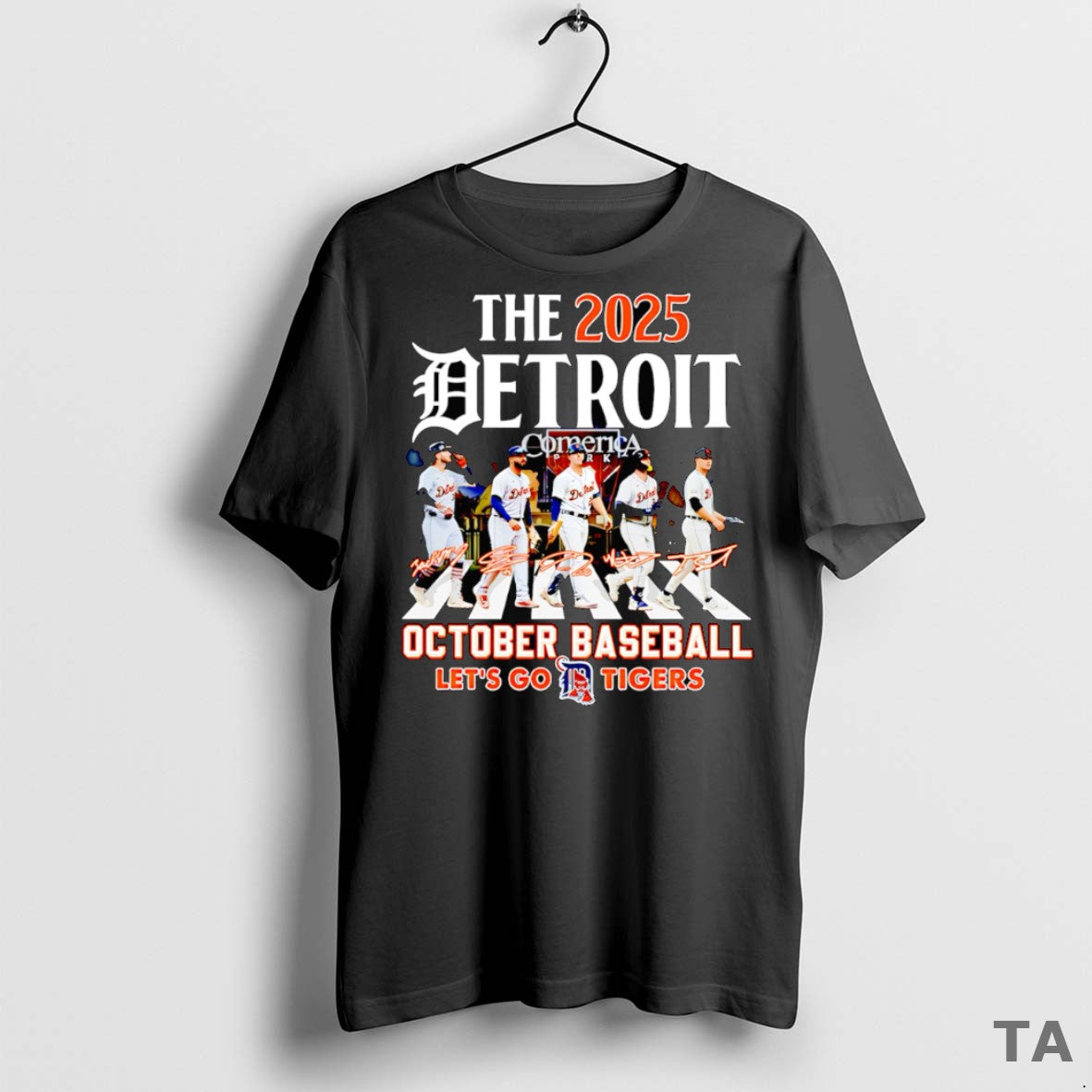 Top The 2025 Detroit October Baseball Lets Go Tigers T Shirt Sweater