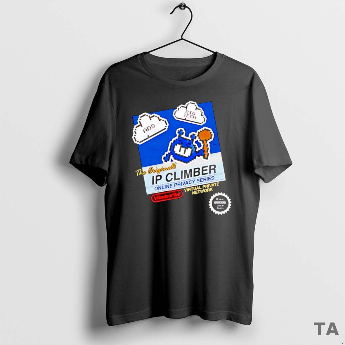 Top The Ip Climber Pixel Ads Big Tech Windscribe Virtual Private Network T Shirt Sweater