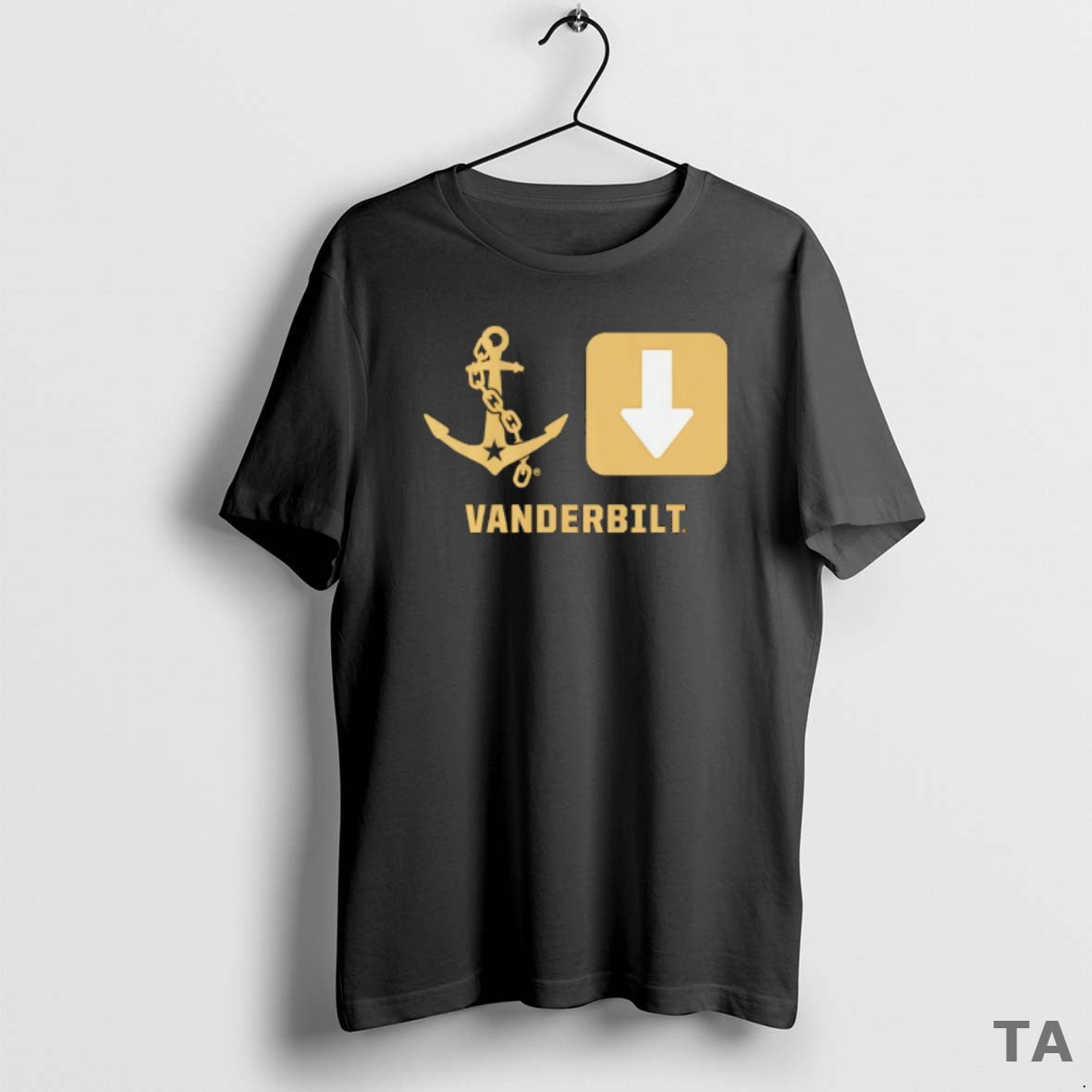 Top Vanderbilt Commodores Football Anchor Down Symbols T Shirt Sweater