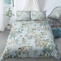 Toile Birds Flowers Bedding Set (Duvet Cover & Pillow Shams)