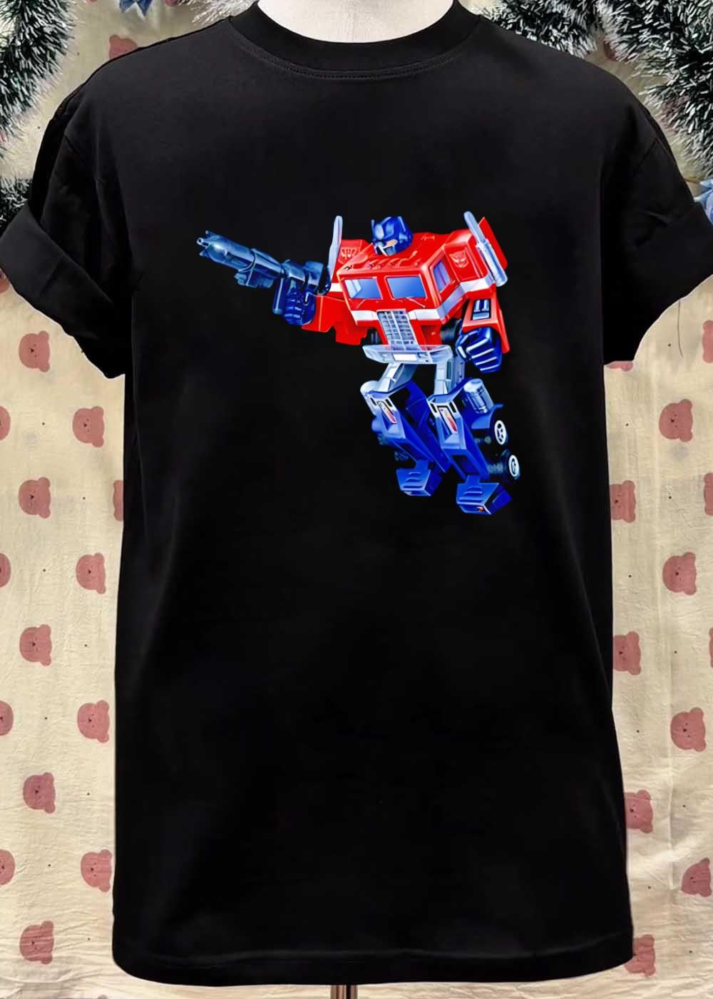 Transformers Optimus Prime Aiming His Ion Blaster Retro Action shirt