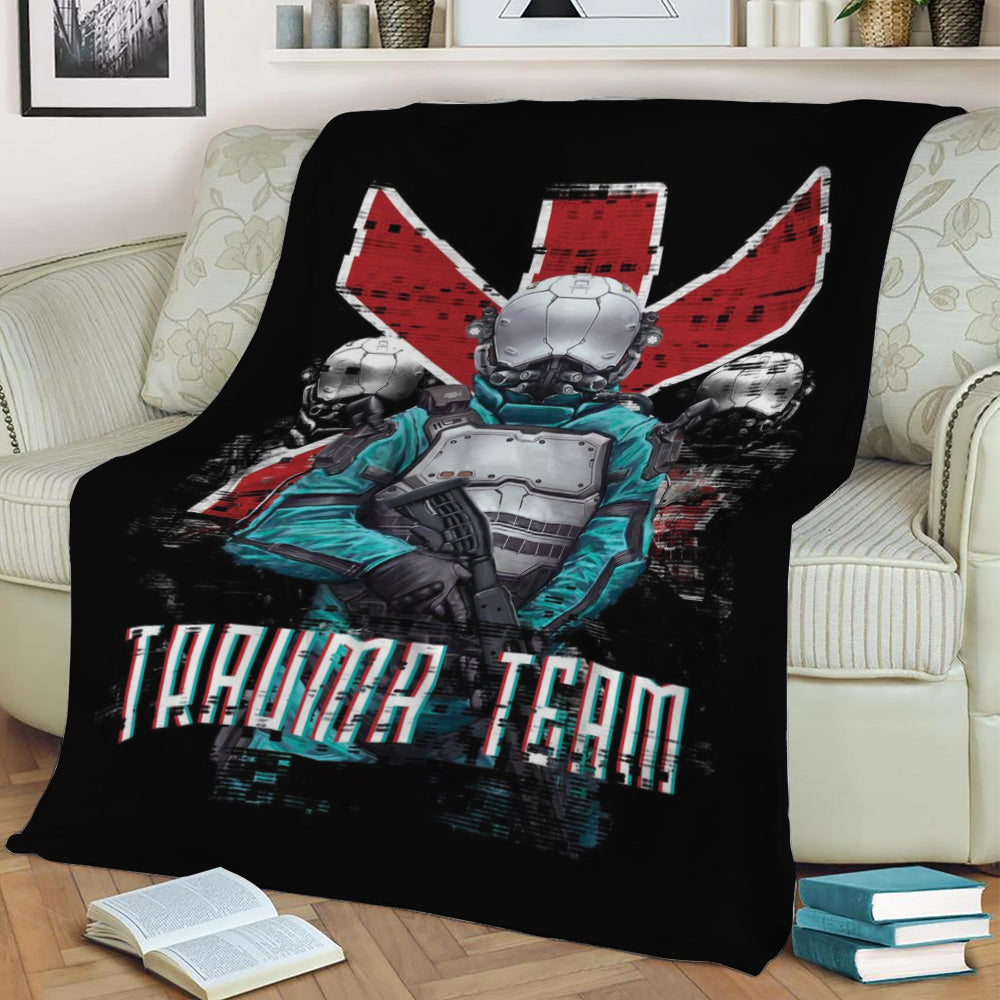 Trauma Team Platinum Fleece Throw Blanket