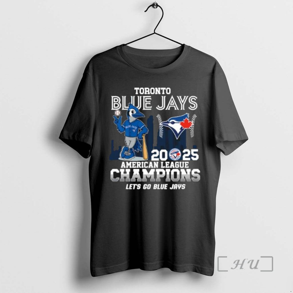 Trending Ace Toronto Blue Jays 2025 American League Champions Lets Go Blue Jays T Shirts