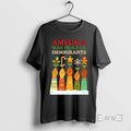 Trending America Was Built By Immigrants Christmas Tee Shirt Sweater