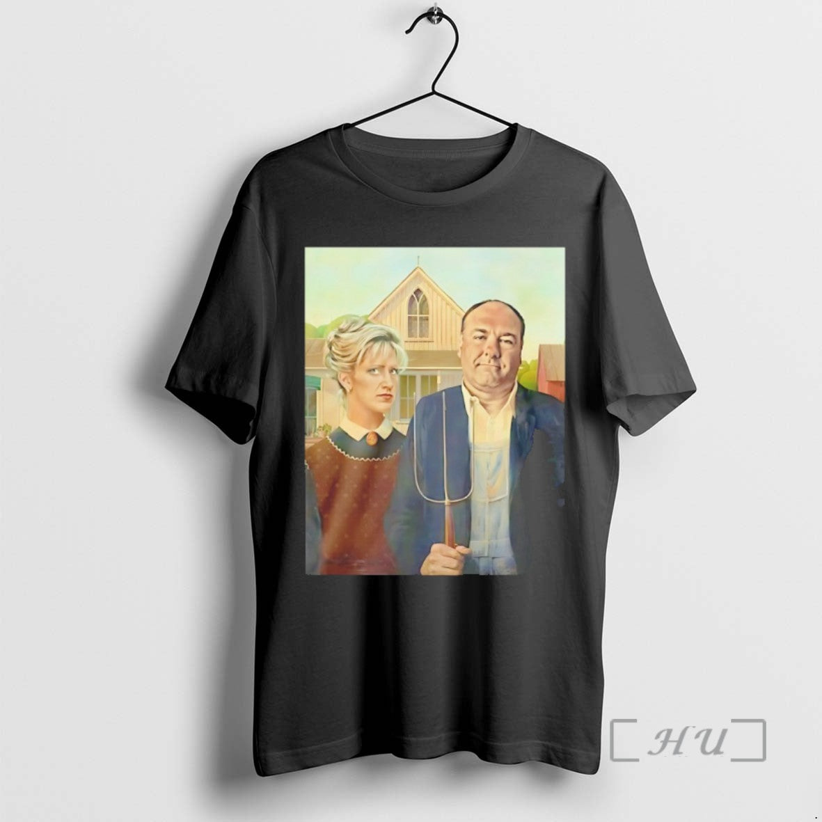 Trending American Gothic Grant Wood Retro Tee Shirt Sweater