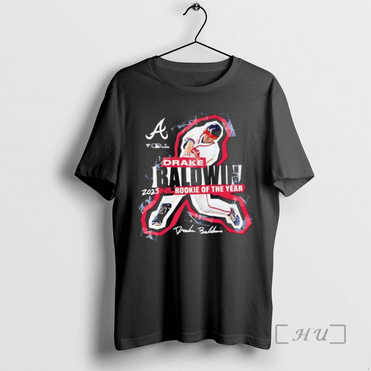 Trending Atlanta Braves Drake Baldwin 2025 National League Rookie Of The Year Premium T Shirts