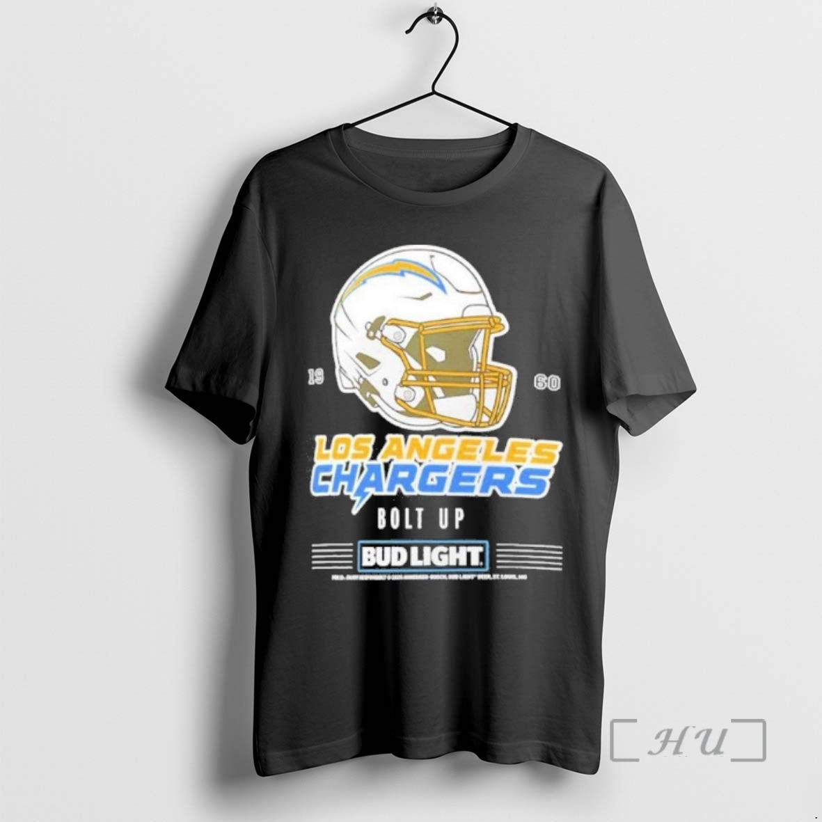 Trending Bud Light X Los Angeles Chargers Bolt Up Helmet