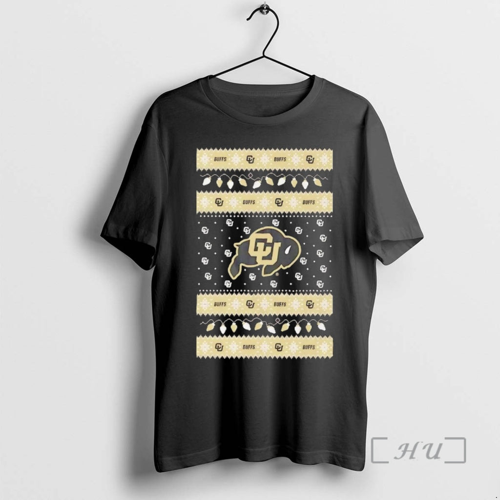 Trending Colorado Buffaloes Ugly Christmas Light Premium T Shirt Sweater