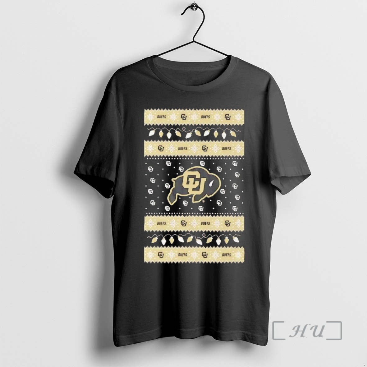 Trending Colorado Buffaloes Ugly Christmas Light Premium T Shirt Sweater