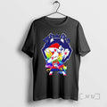 Trending Connecticut Huskies Football X Unicorn Santa Hat Dabbing Merry Christmas Premium T Shirt Sweater