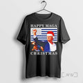 Trending Donald Trump Strong Fist Happy Maga Christmas Premium T Shirt Sweater