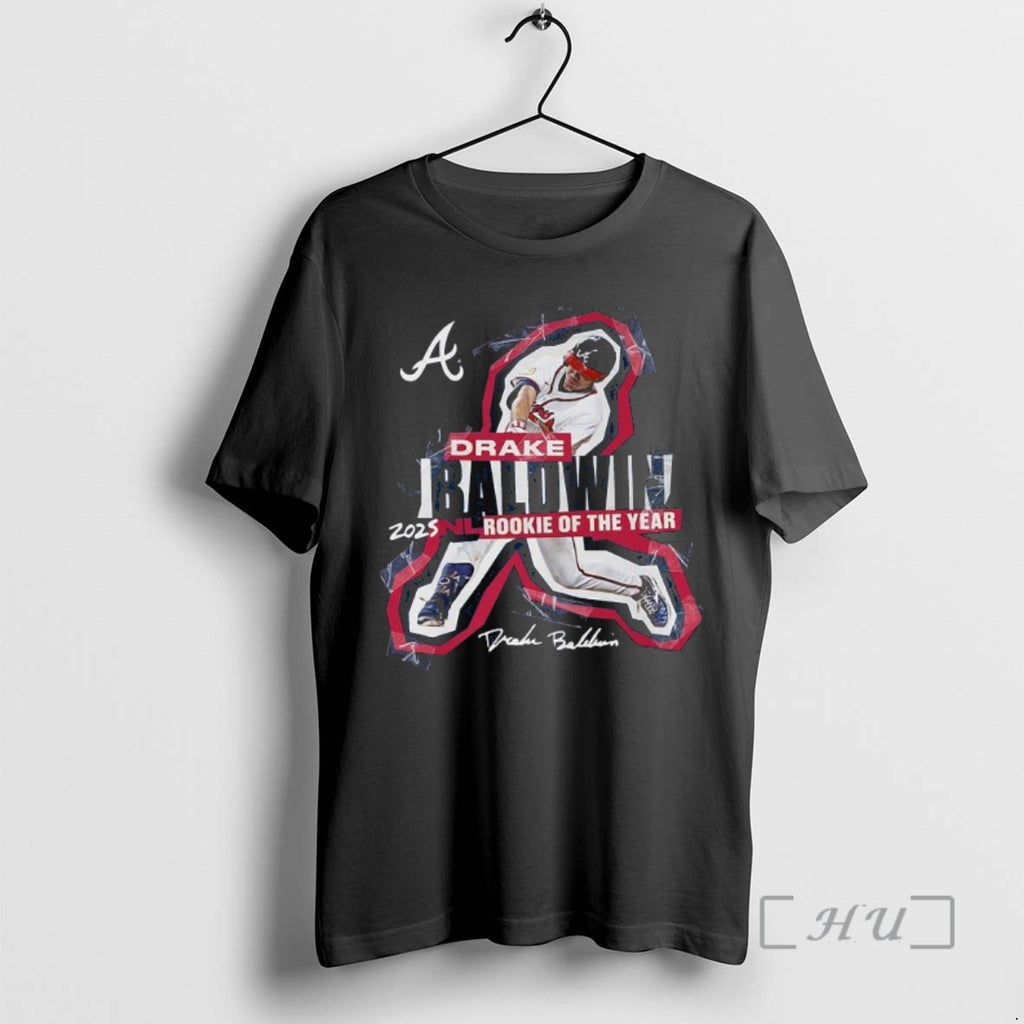 Trending Drake Baldwin Atlanta Braves 2025 National League Rookie Of The Year Premium T Shirts
