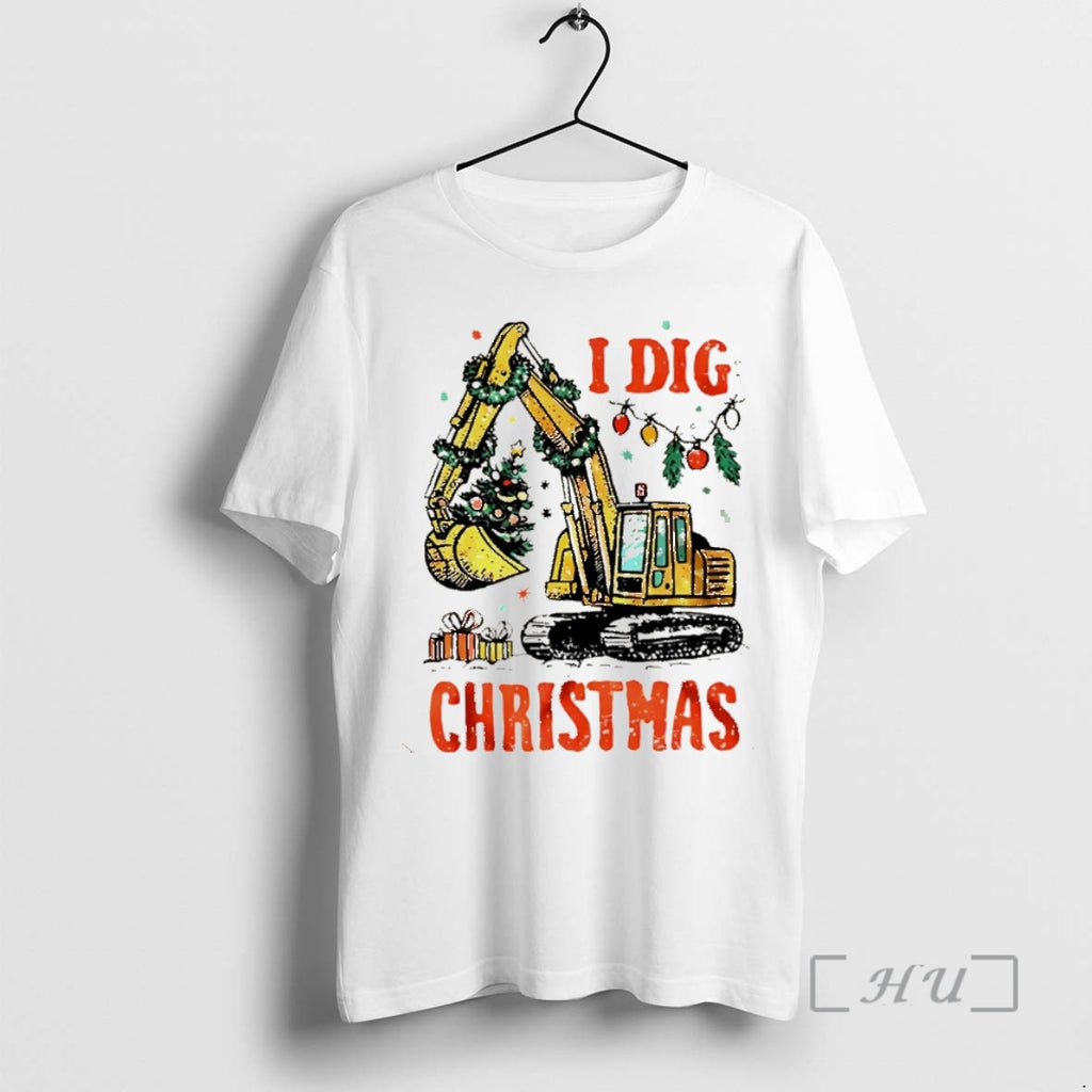 Trending Excavator I Dig Christmas Tree Vintage Christmas