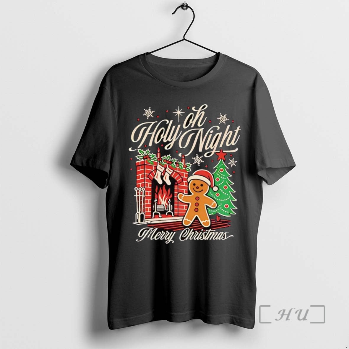 Trending Gingerbread Holy Night Merry Christmas Tee Shirt Sweater