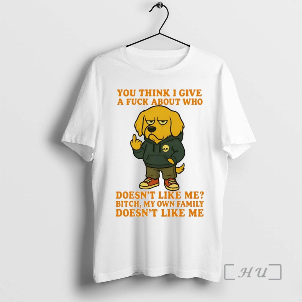 Trending Golden Retriever You Think I Give A Fuck Premium T Shirt Sweater