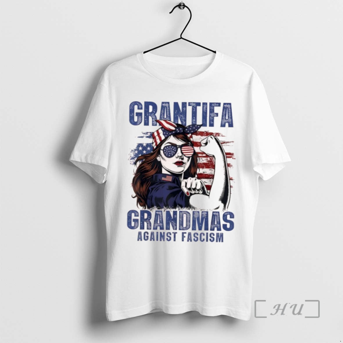 Trending Grantifa Grandmas Against Fascism Flag Resist No Kings American Woman