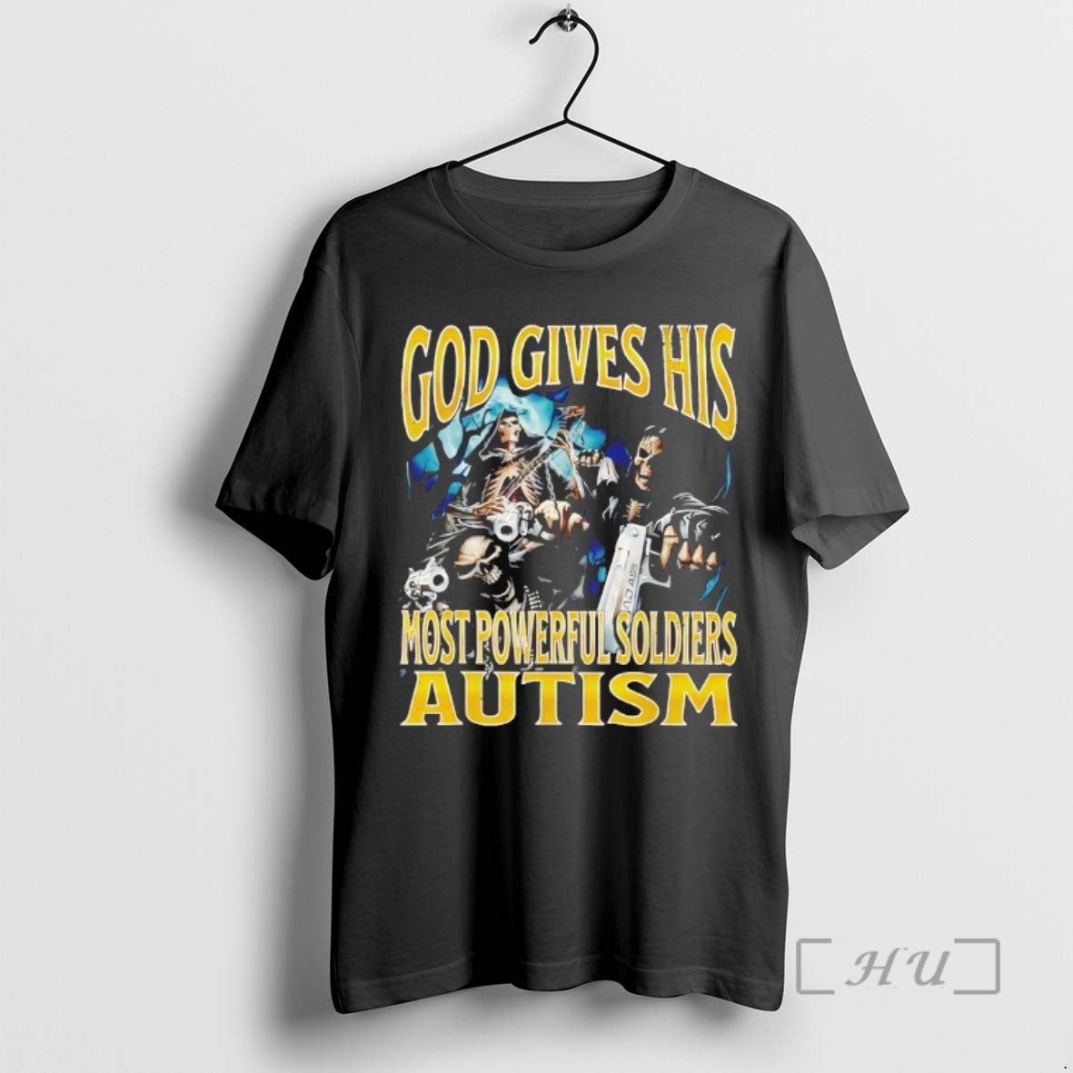 Trending Grim Reaper God Gives His Most Powerful Soldiers Autism Tee Shirts Sweater